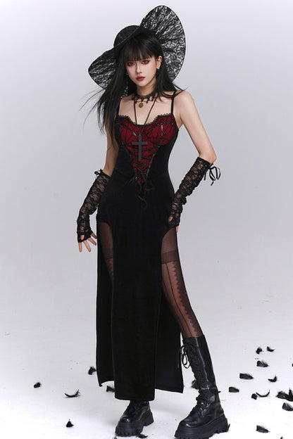 Sexy Gothic Halloween Camisole Dress Set-Up