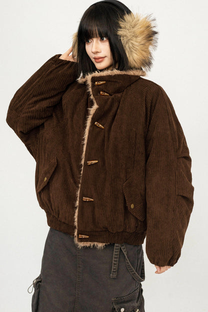 Retro Mountain Hooded Jacket