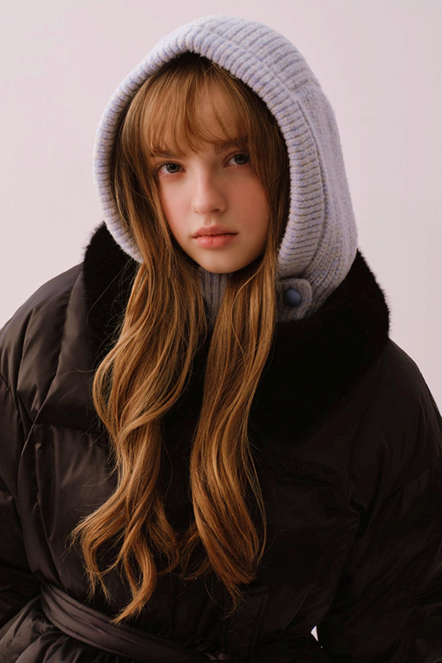 Sheep Wool Blend Knitted Balaclava