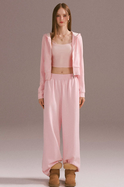 Spice Girl Hooded Knitted Cardigan Set-Up