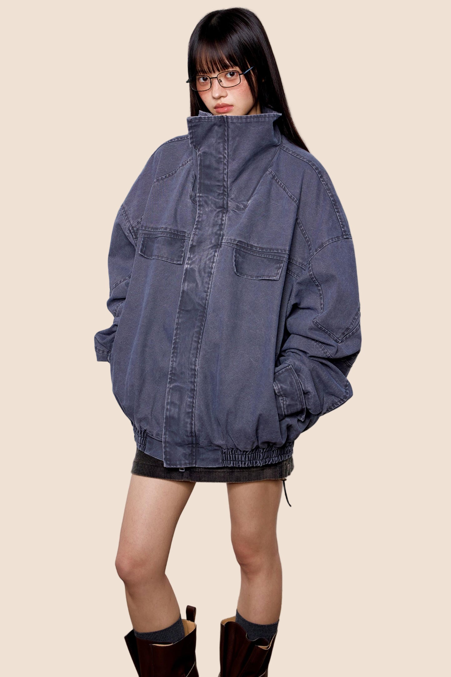 Distressed Denim Jacket