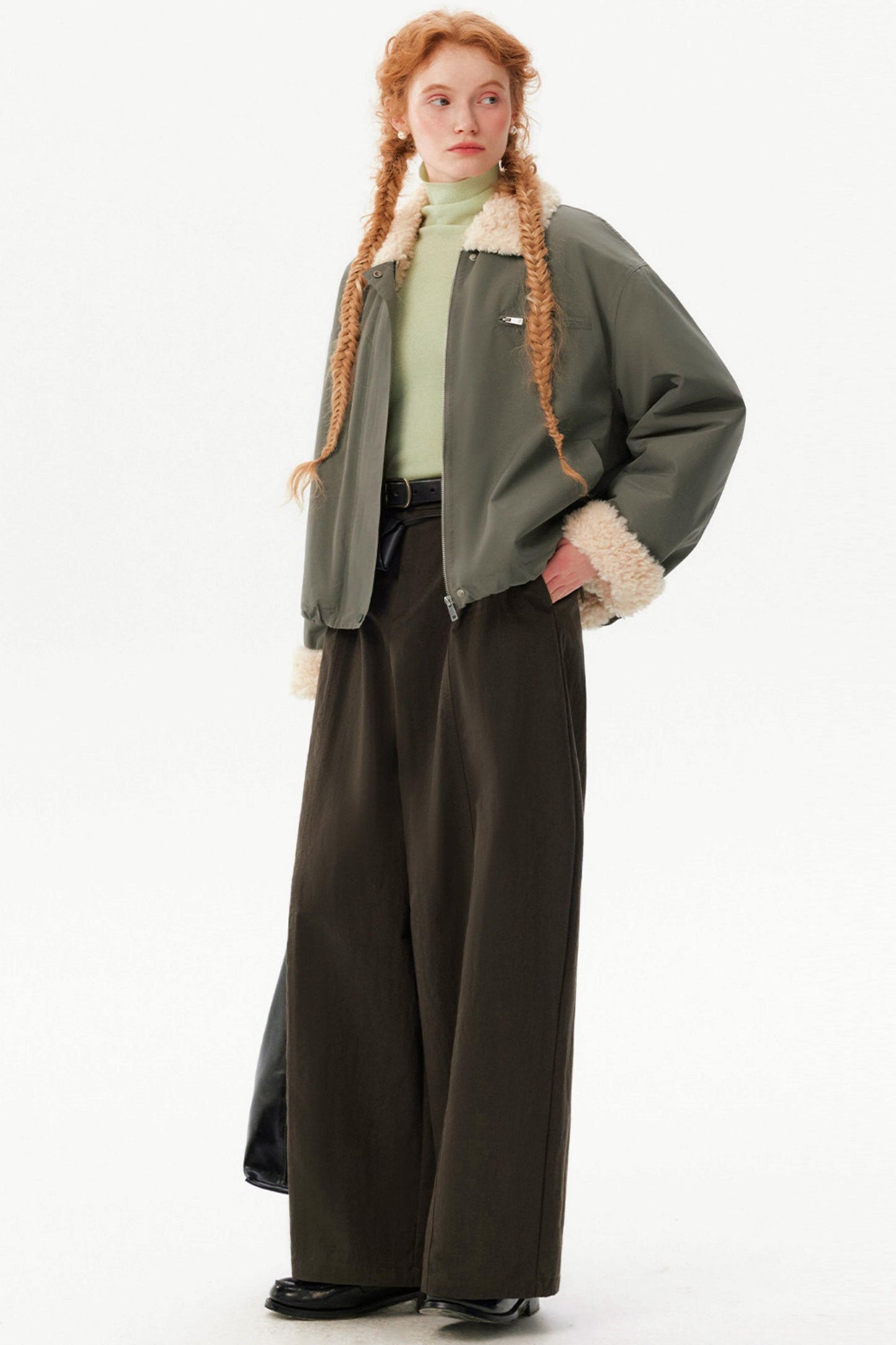 Retro Lamb Wool Winter Coat