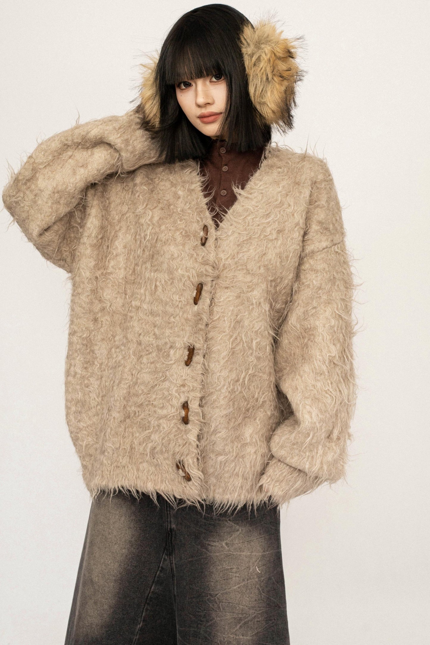 Korean Retro Knit Cardigan