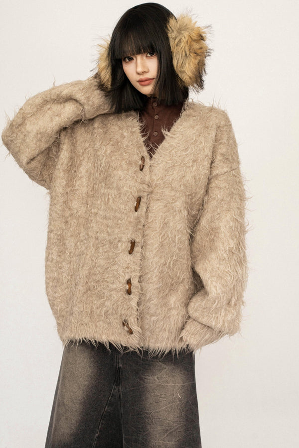 Korean Retro Knit Cardigan