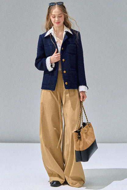 Detachable Collar Small Fragrance Jacket