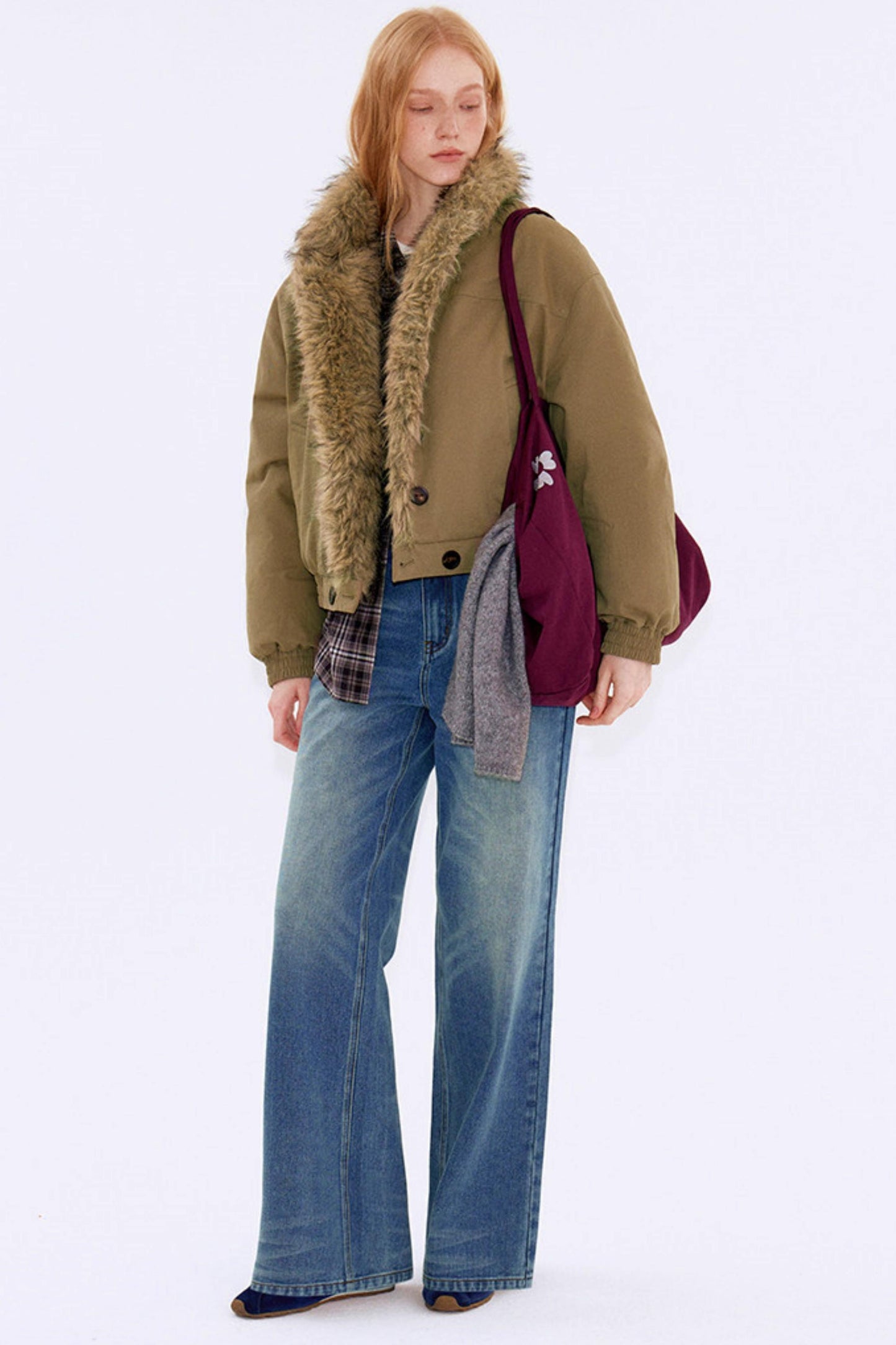 Vintage Washed Denim Jeans