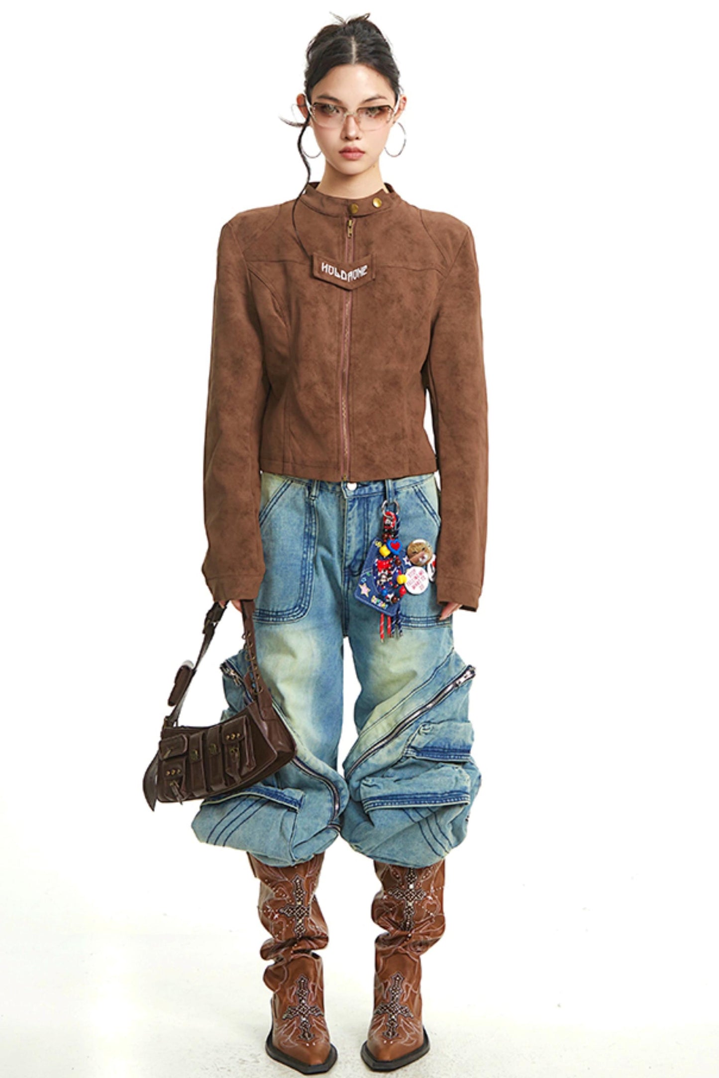 Vintage Brown Moto Jacket