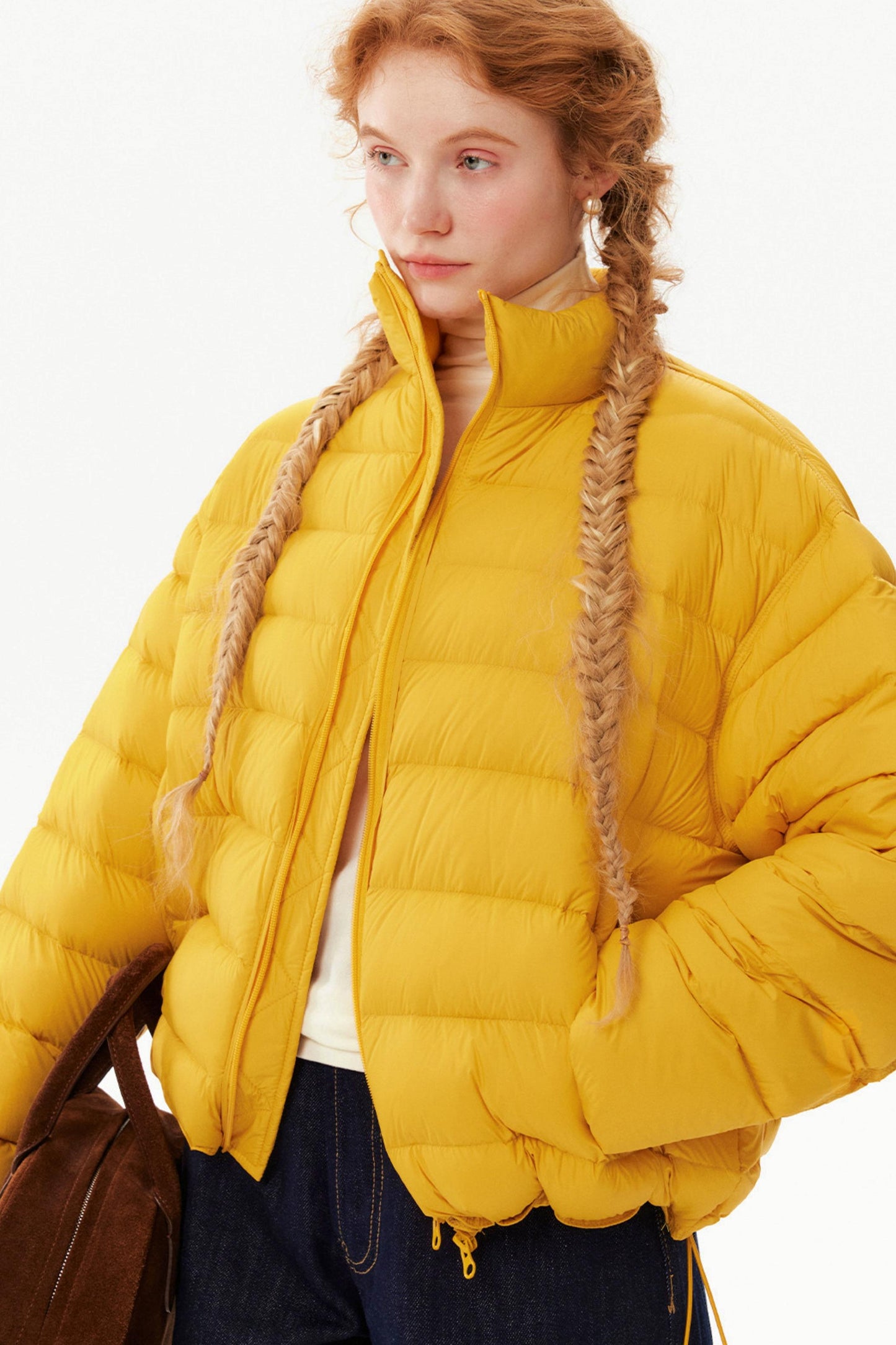 Cloud-Like Ribbed Down Jacket