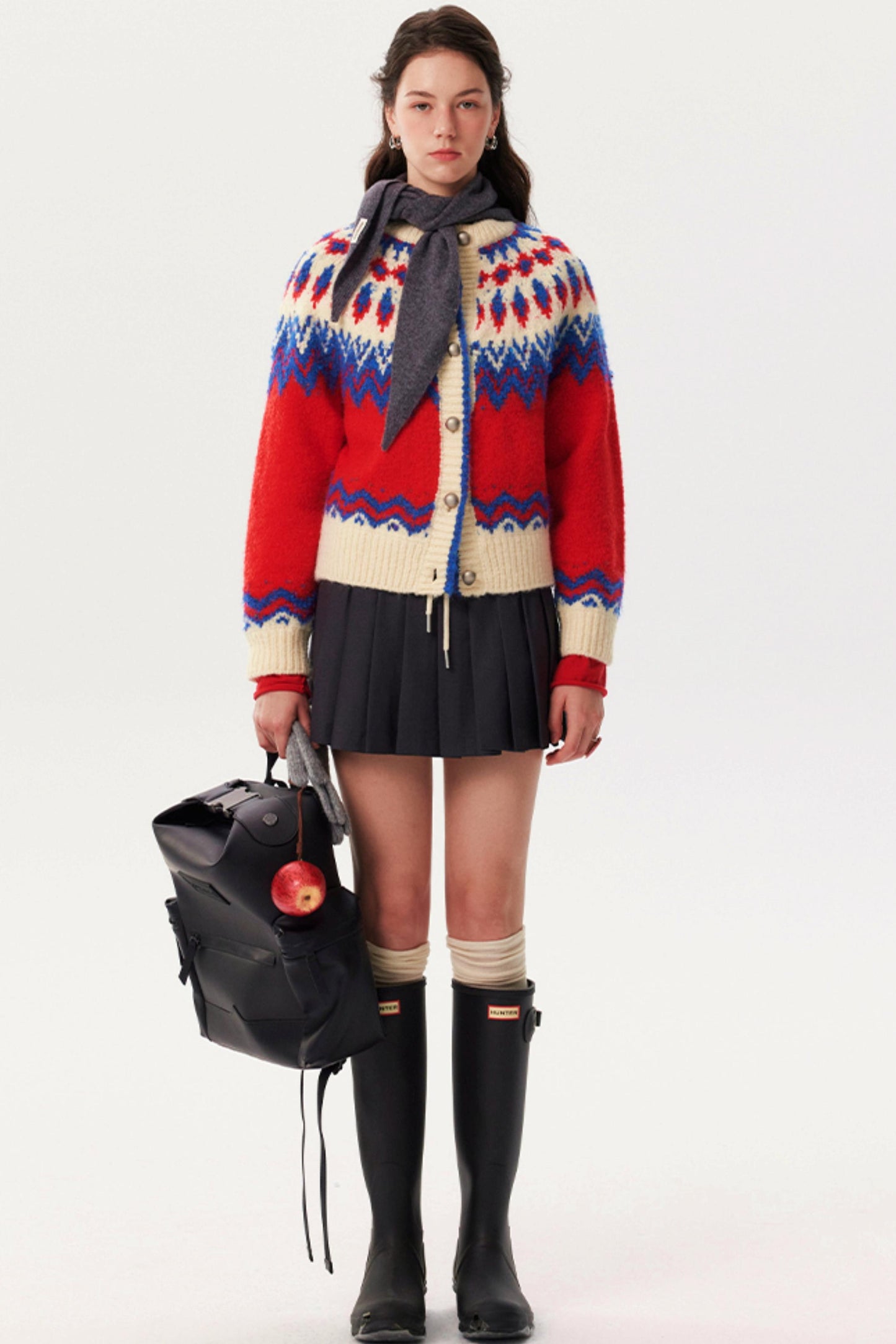 Alpaca Wool Fair Isle Jacquard Sweater