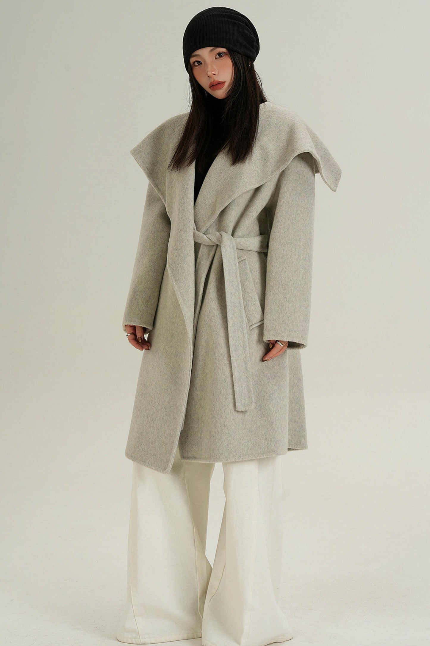 Large Lapel Wool Coat