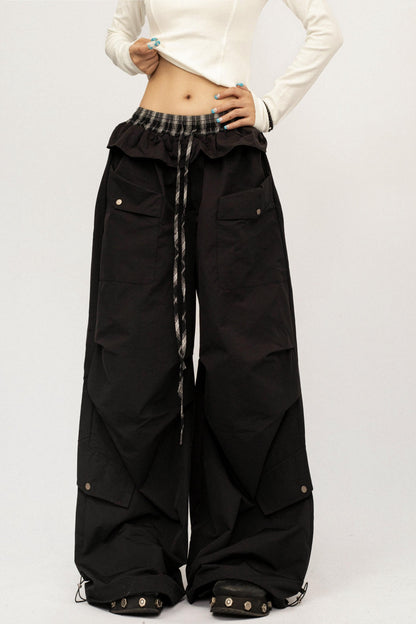 Retro Black Lace Pants