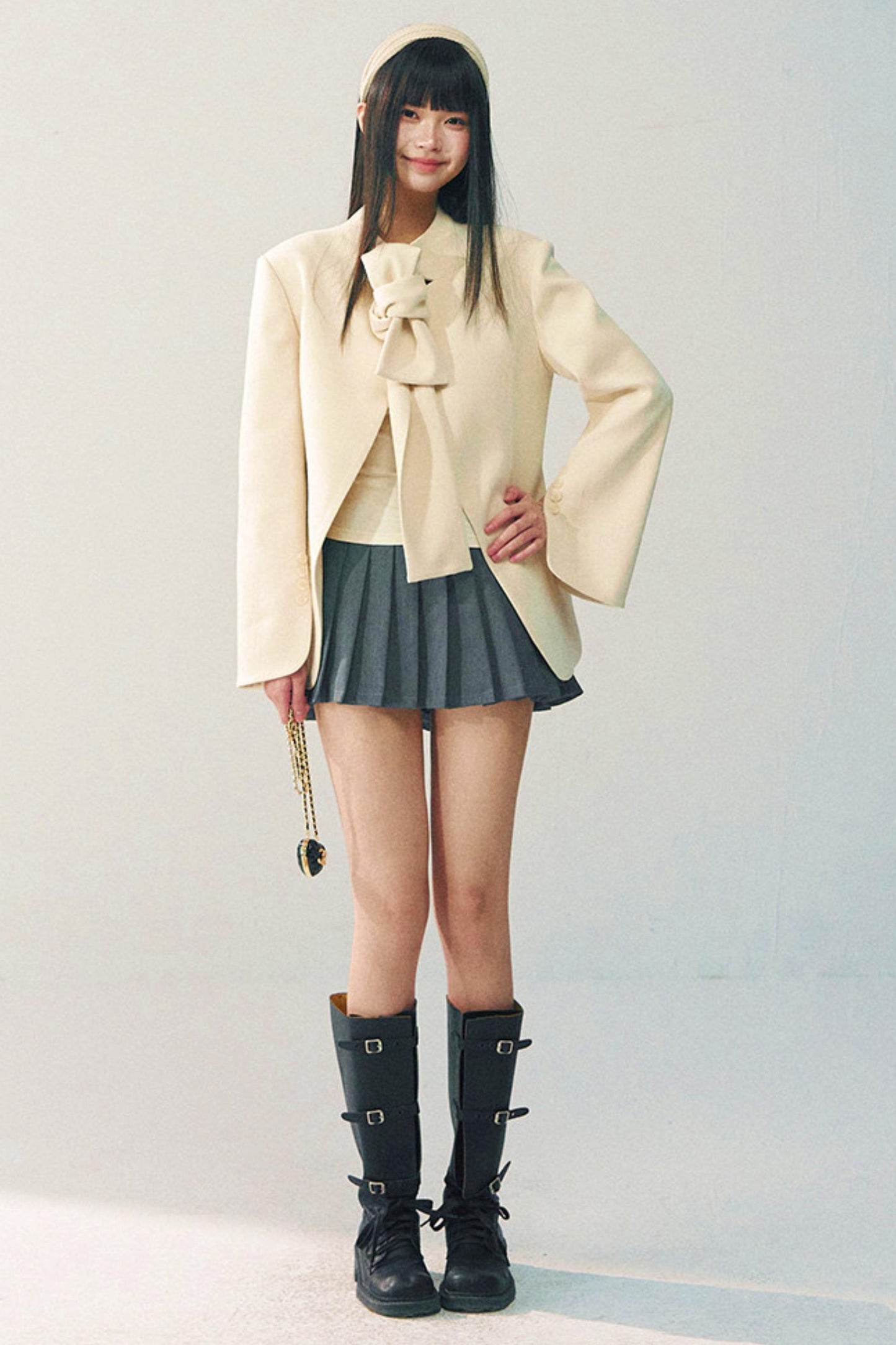 텐셀 울 보타이 블레이저