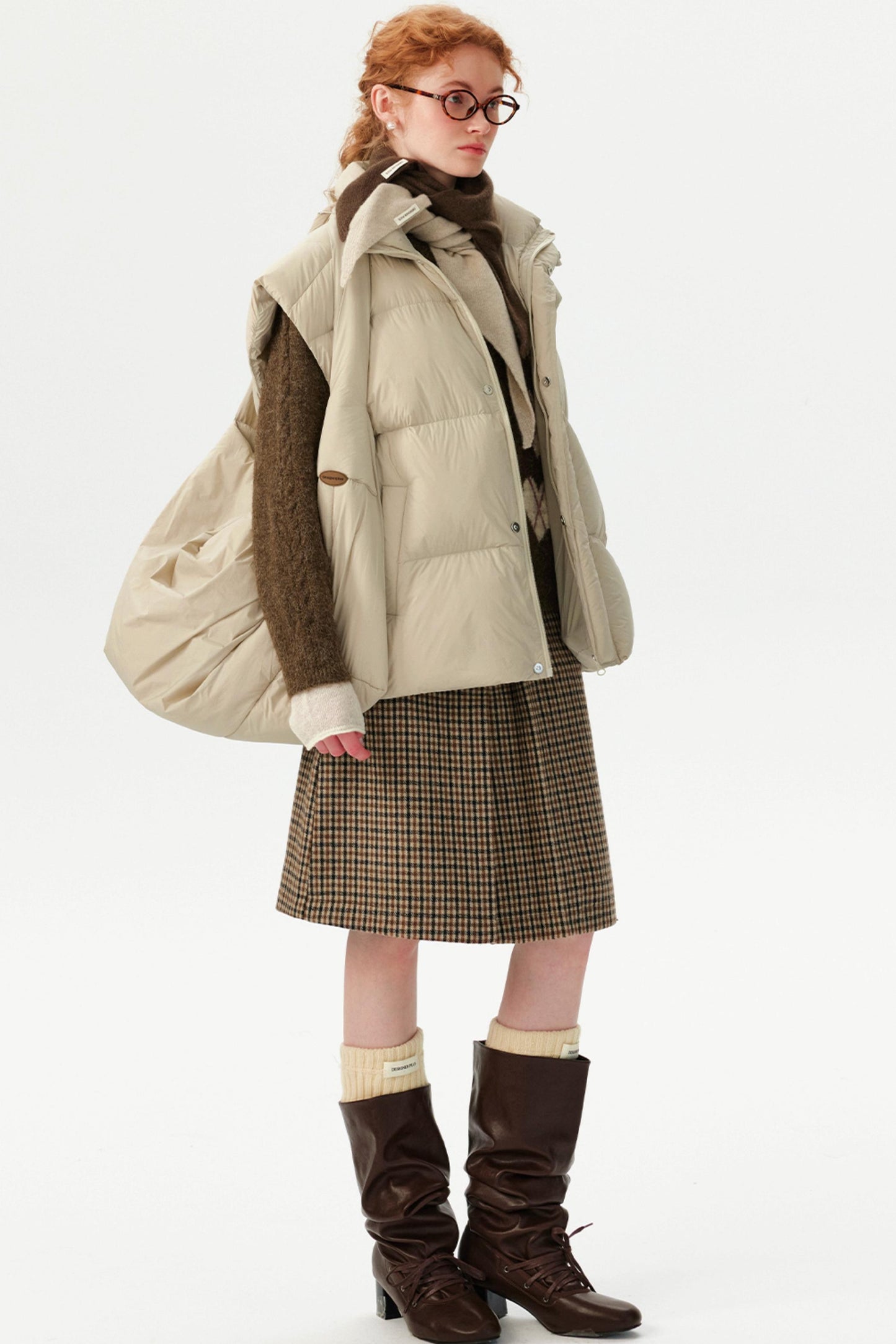 White Duck Down Winter Vest