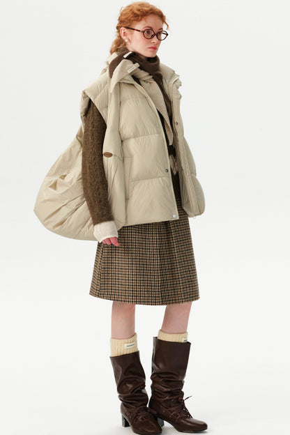 White Duck Down Winter Vest