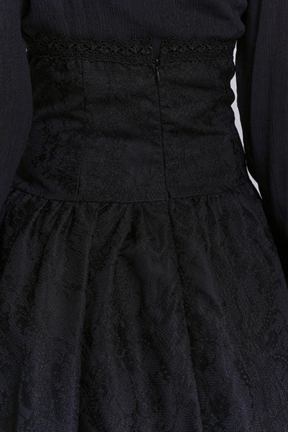 Ghost Gothic High-Waisted Skirt