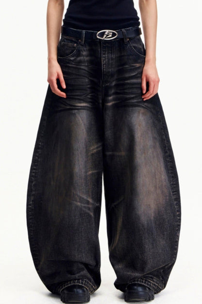 Distressed Vintage Washed Jeans