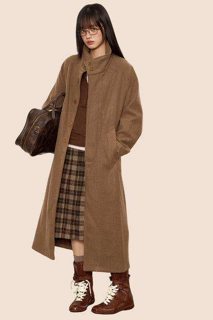 Autumn Woolen Trench Coat