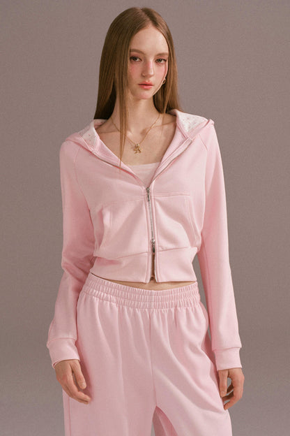 Spice Girl Hooded Knitted Cardigan Set-Up