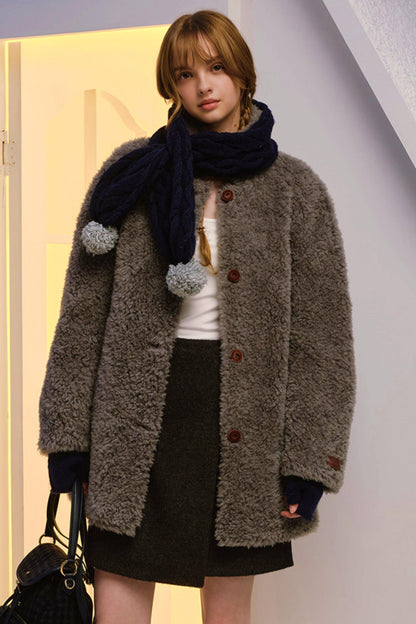 Dual-Tone Merino Knit Scarf