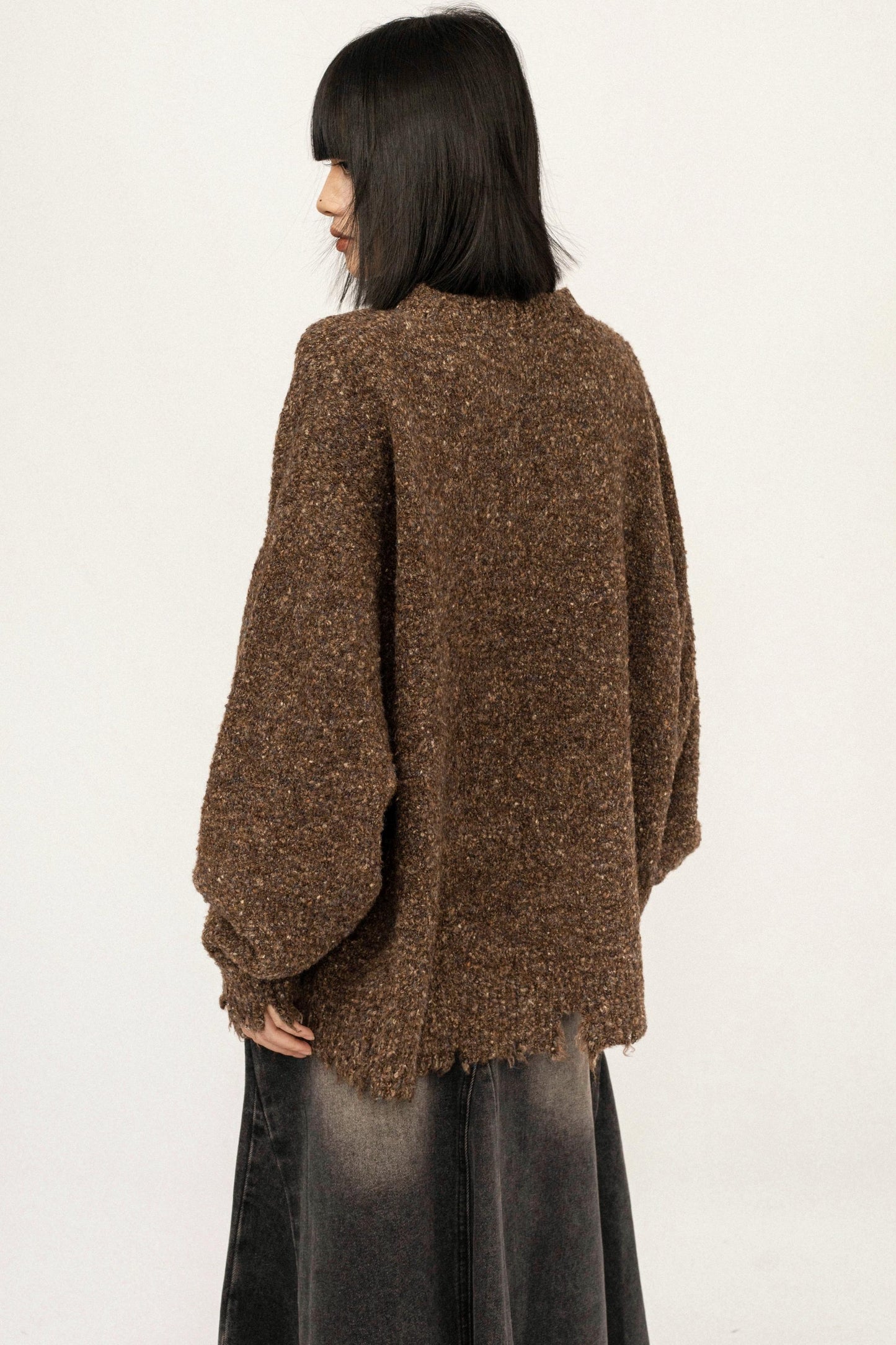 Retro Gray Knitted Sweater