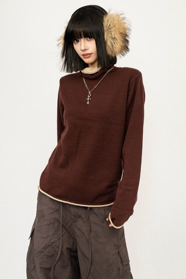 Knit Turtleneck Sweater