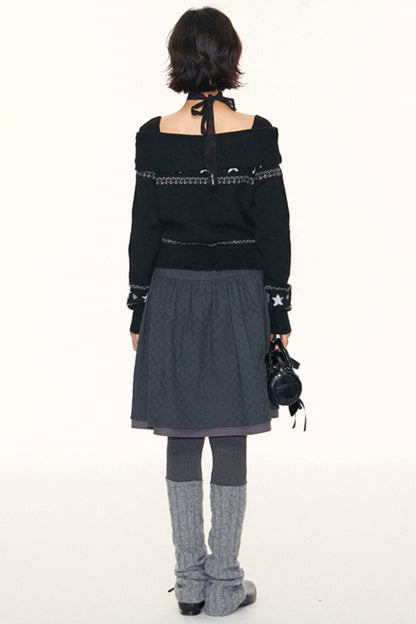 Fair Island One-Shoulder Knit Sweater
