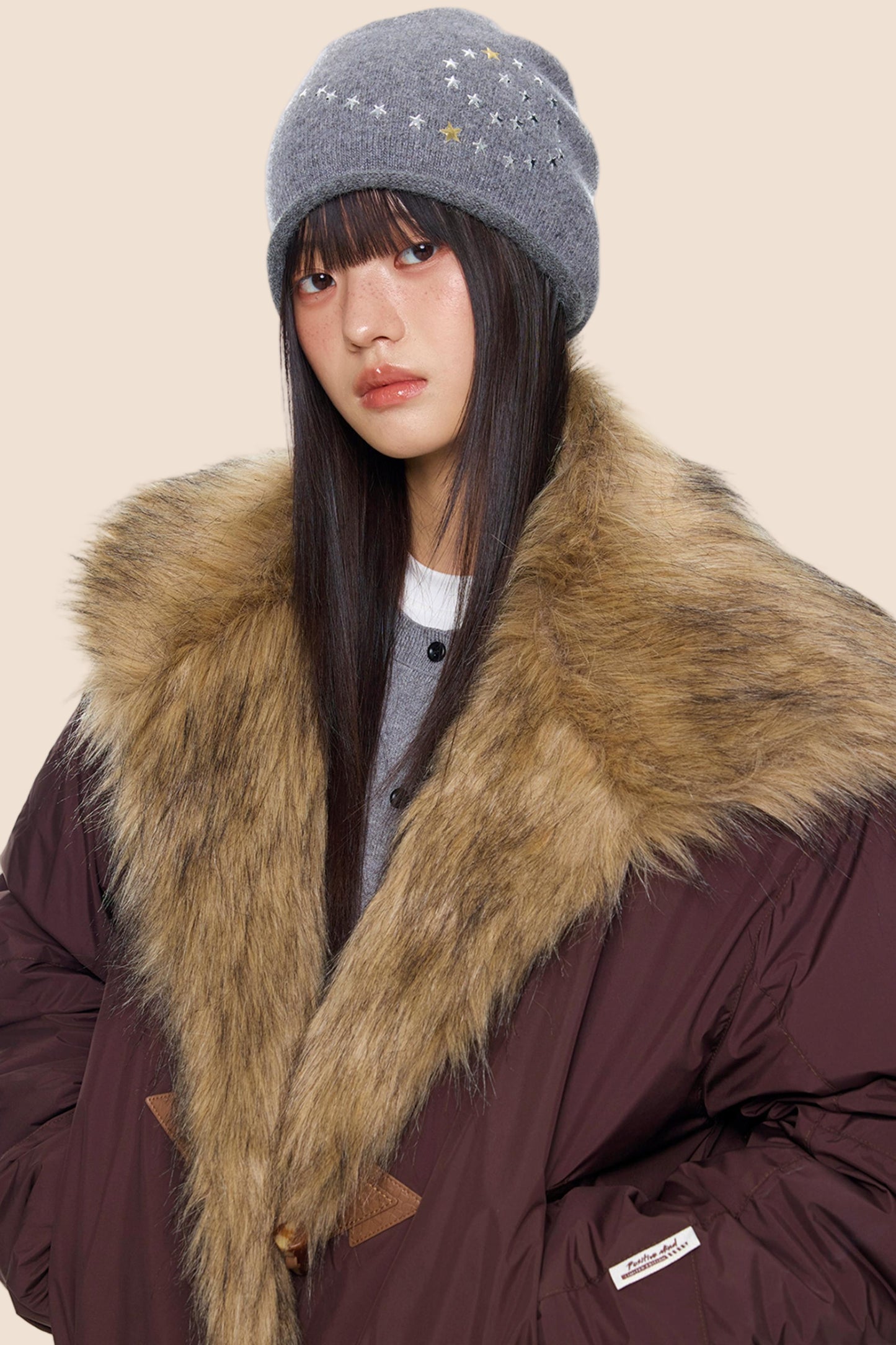 Fur Collar Toggle Jacket