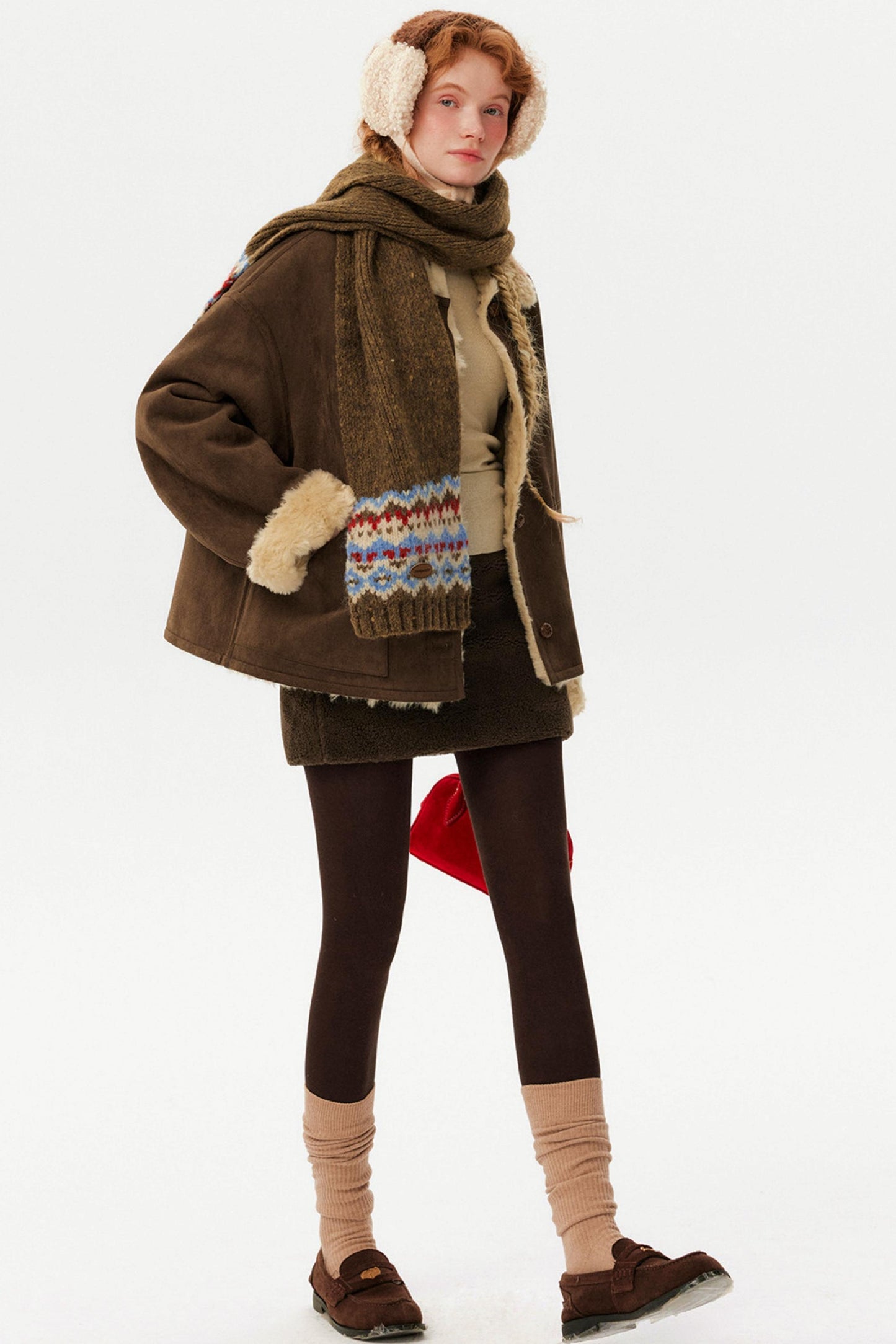 Color-Blocked Reversible Wool Jacket