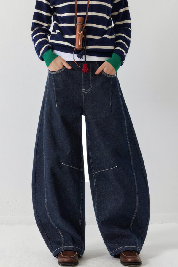 Cut High-Waist Jeans