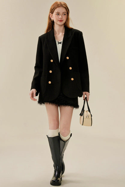 Loose British Tweed Blazer