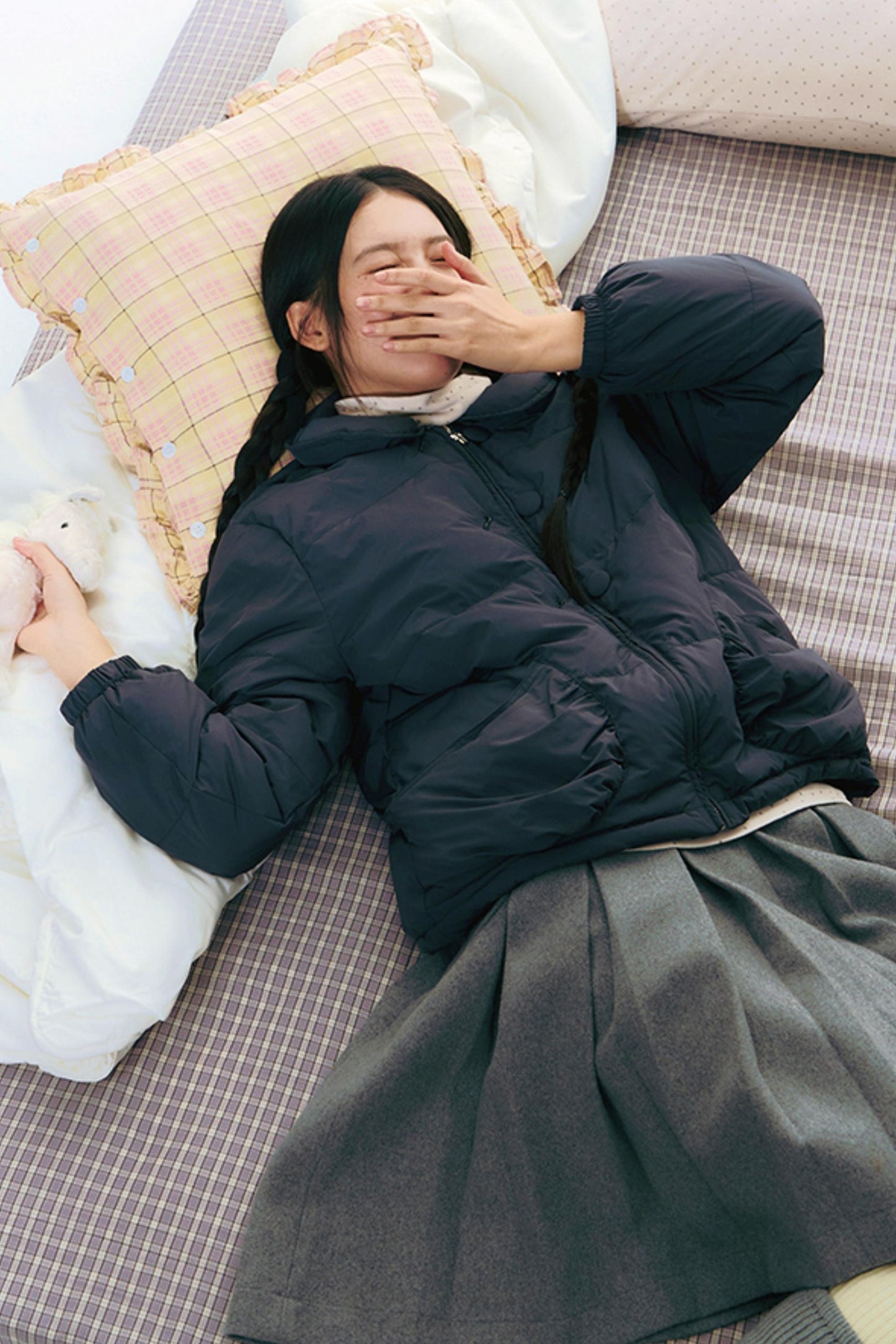 Winter Curved Pocket Cotton Jacket