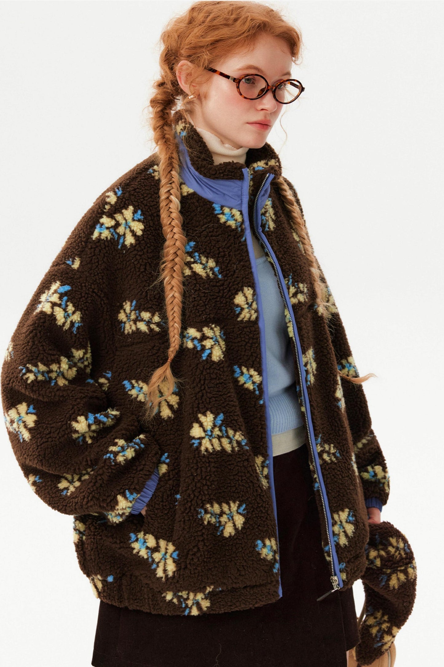 Retro Jacquard Wool Jacket