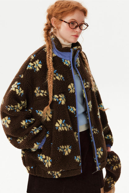 Retro Jacquard Wool Jacket