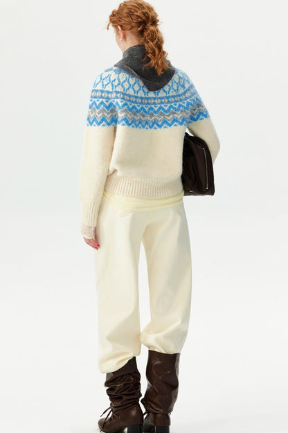 Winter Fair Isle Knit Sweater