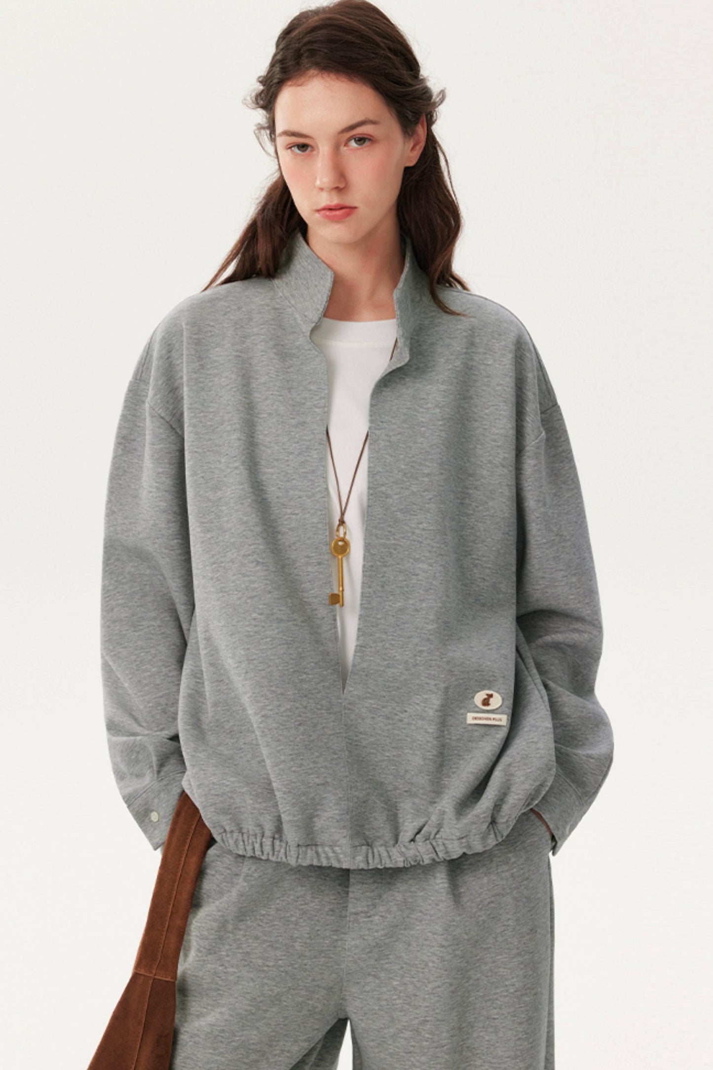 Fake Two-Piece Sweatshirt Pants Set-Up