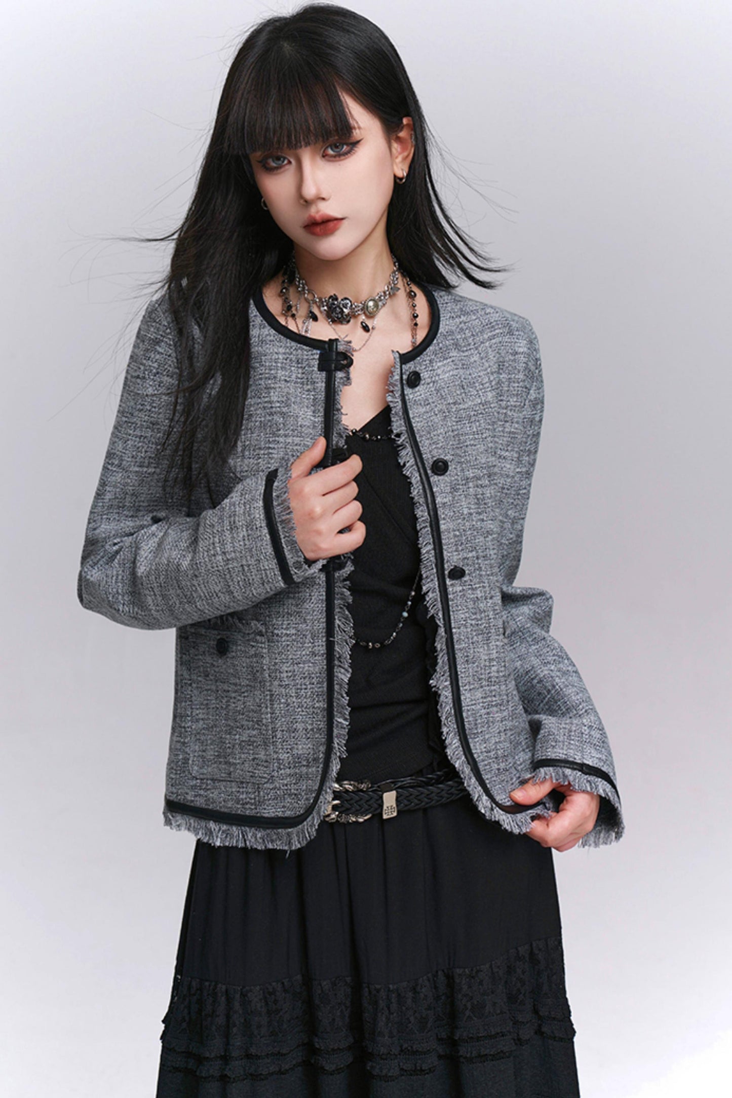 Good-Looking Gray Fragrant Jacket