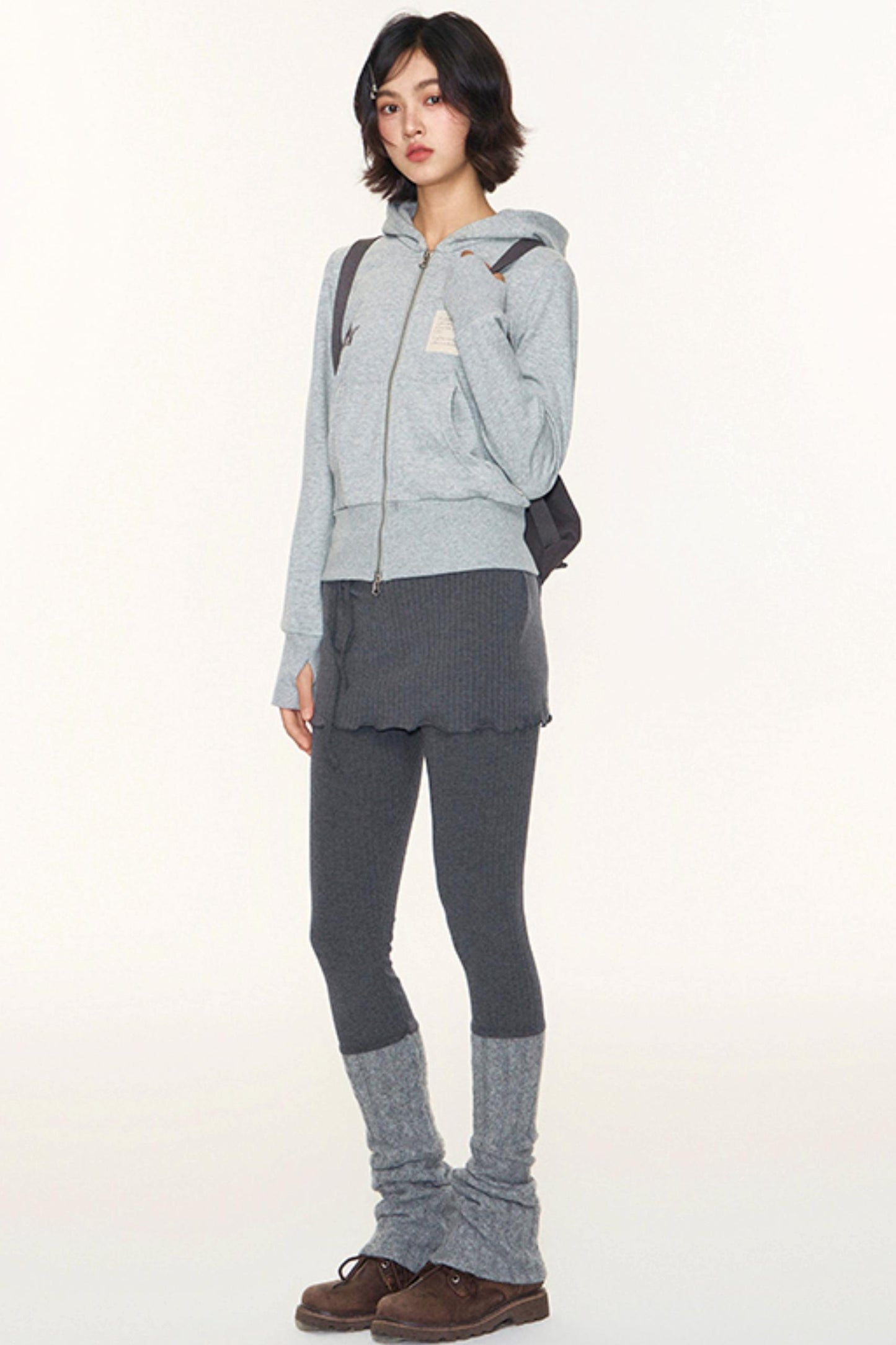 Original Patchwork Knit Leggings Set-Up