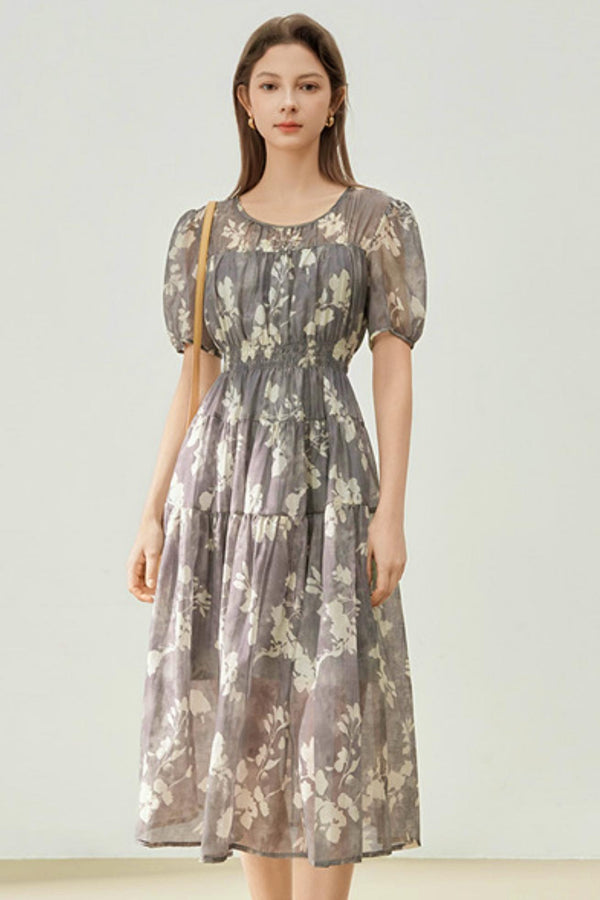 Summer Floral Tencel Dress