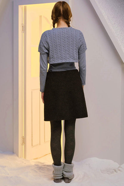 Twisted Cape Cardigan Set