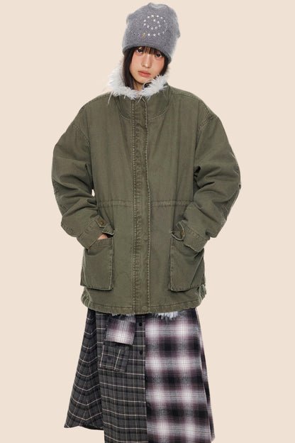 Fur Collar Vintage Jacket