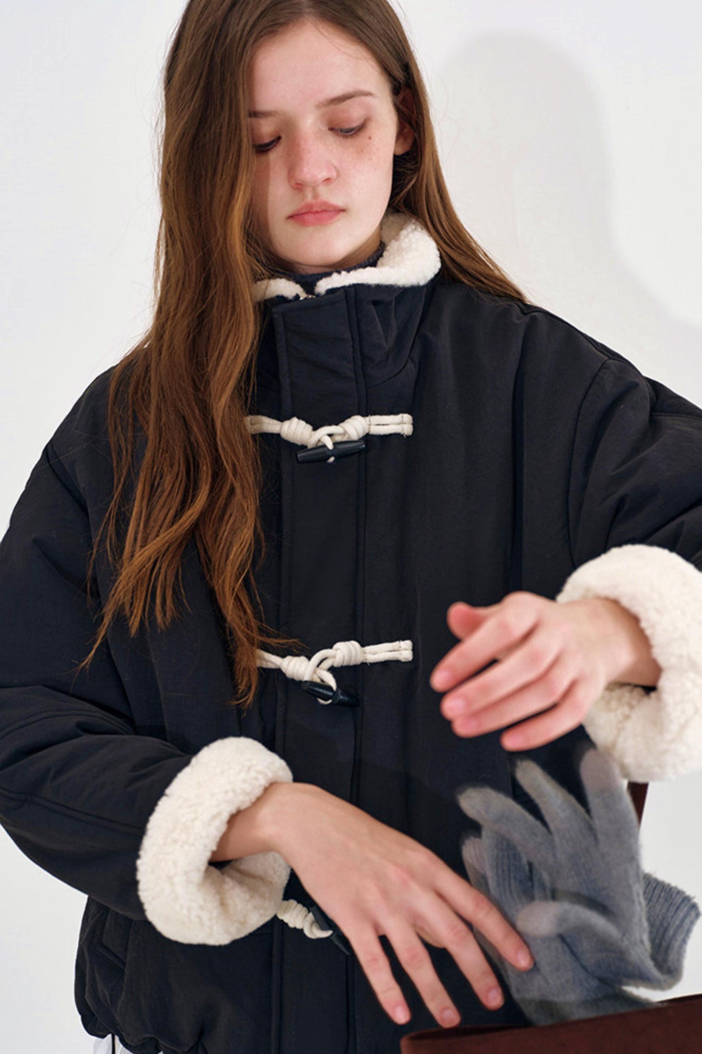 Frosted Faux Lamb Wool Jacket