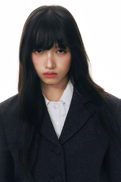 Original Ruffled Woolen Suit Jacket Set-Up