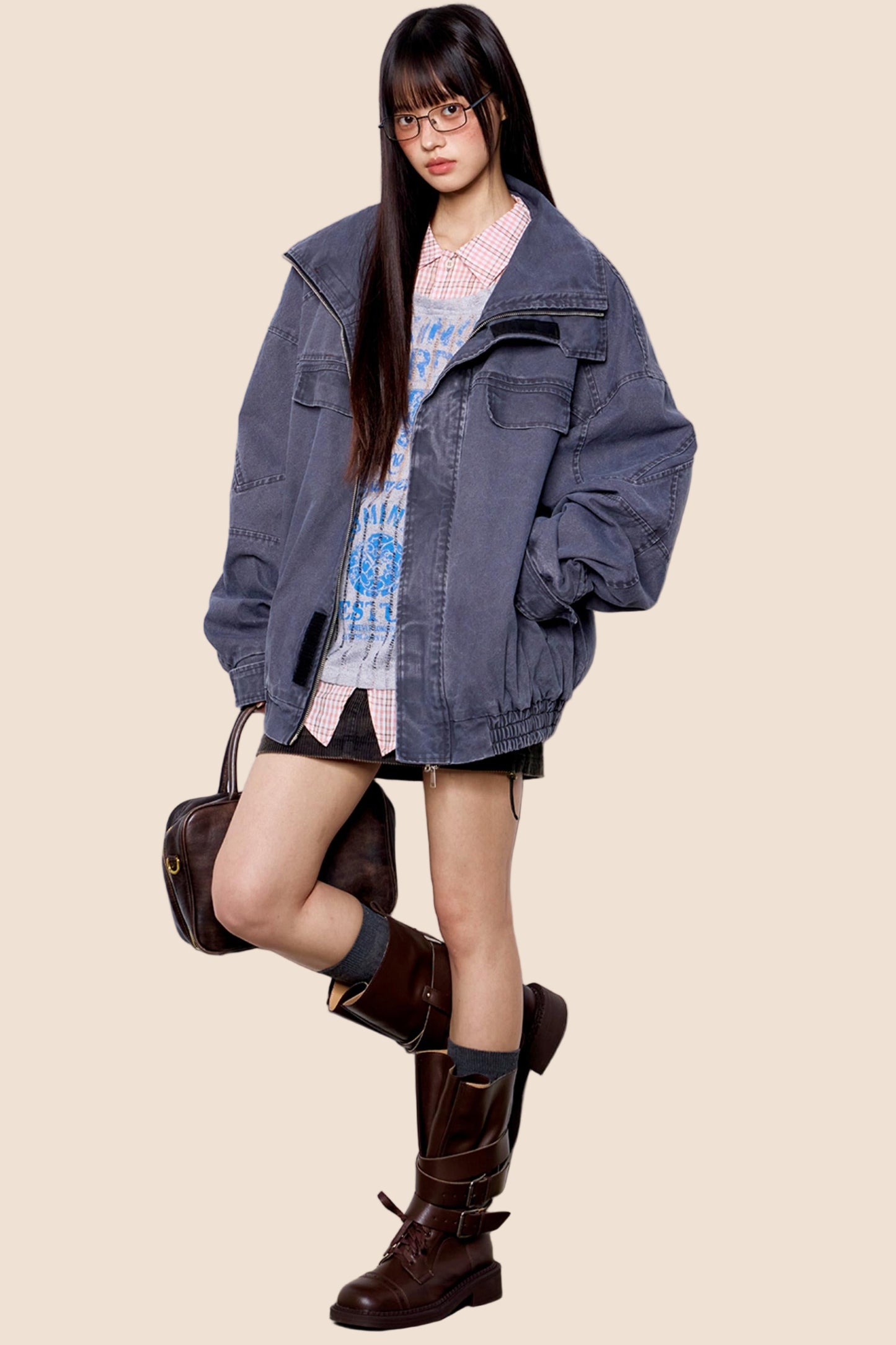 Distressed Denim Jacket