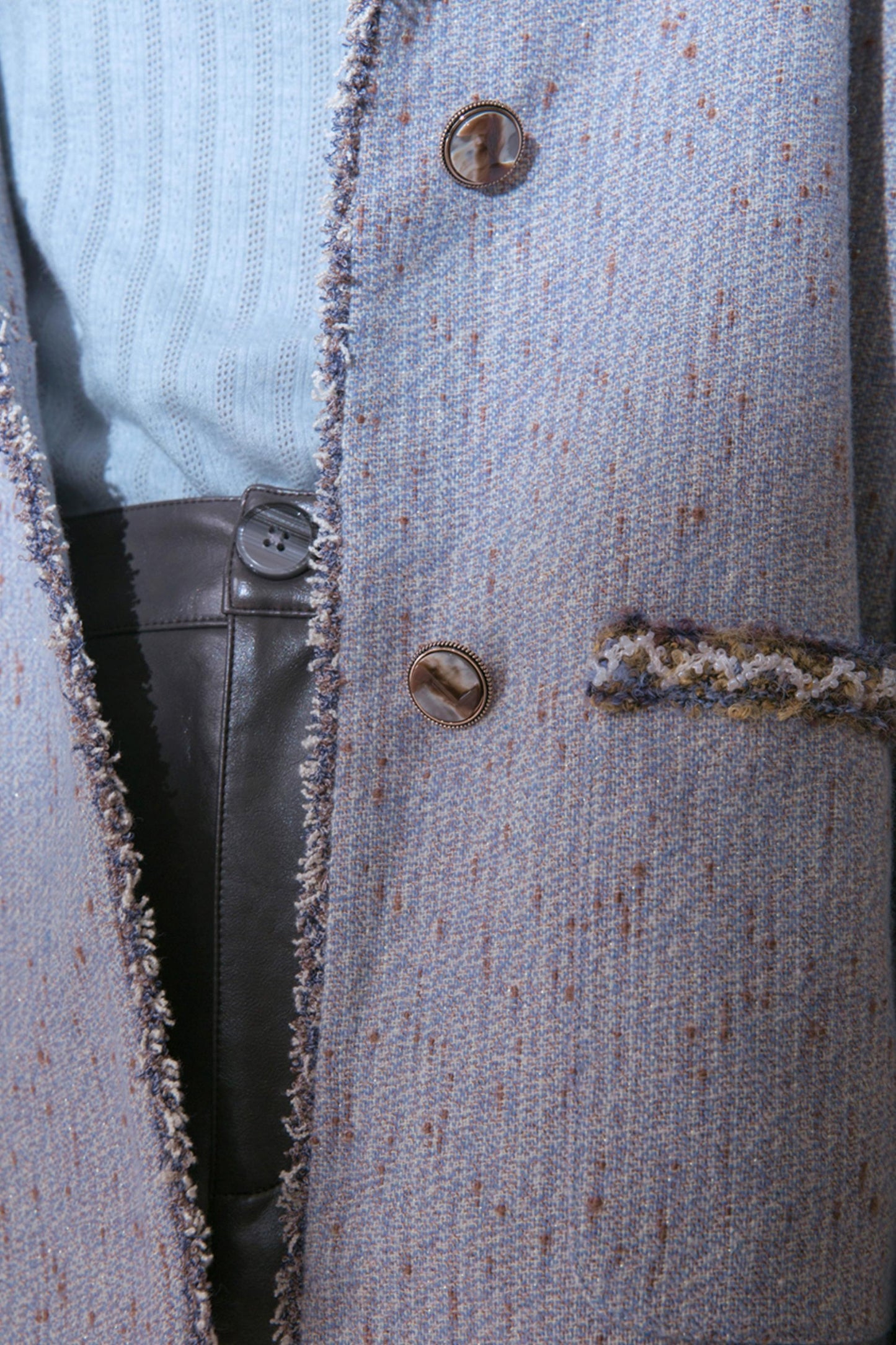 Mottled Wool Short Coat