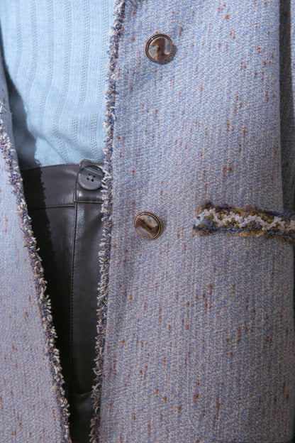 Mottled Wool Short Coat