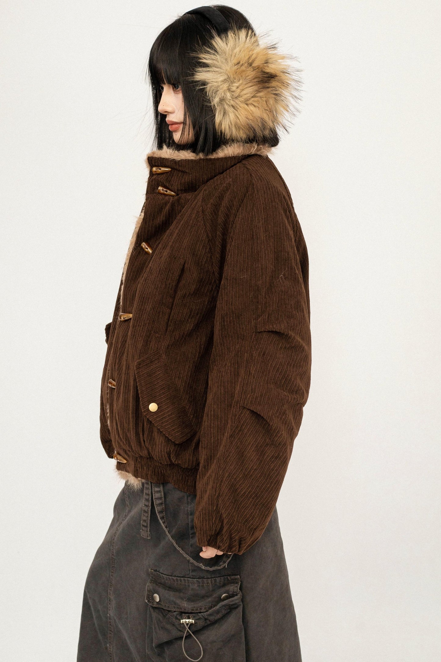 Retro Mountain Hooded Jacket