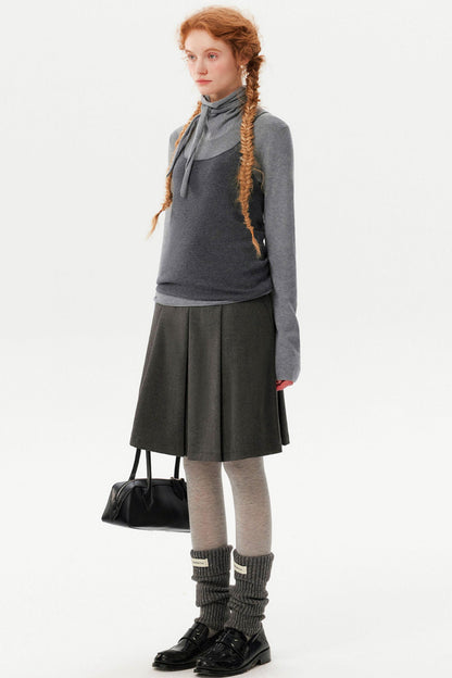 Casual Versatile Mid-Length Skirt