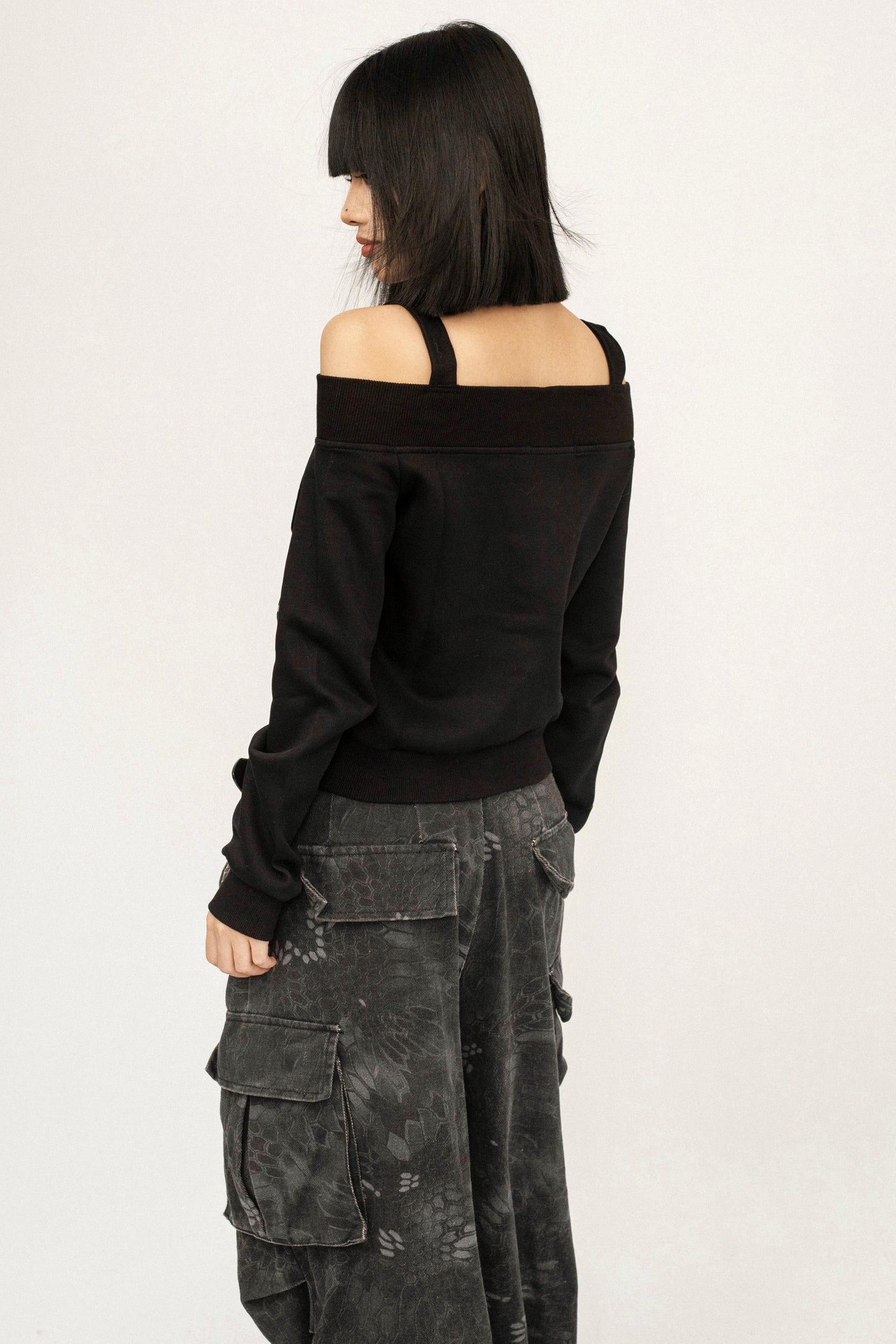 Black Base Top Short T-Shirt