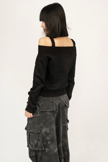 Black Base Top Short T-Shirt