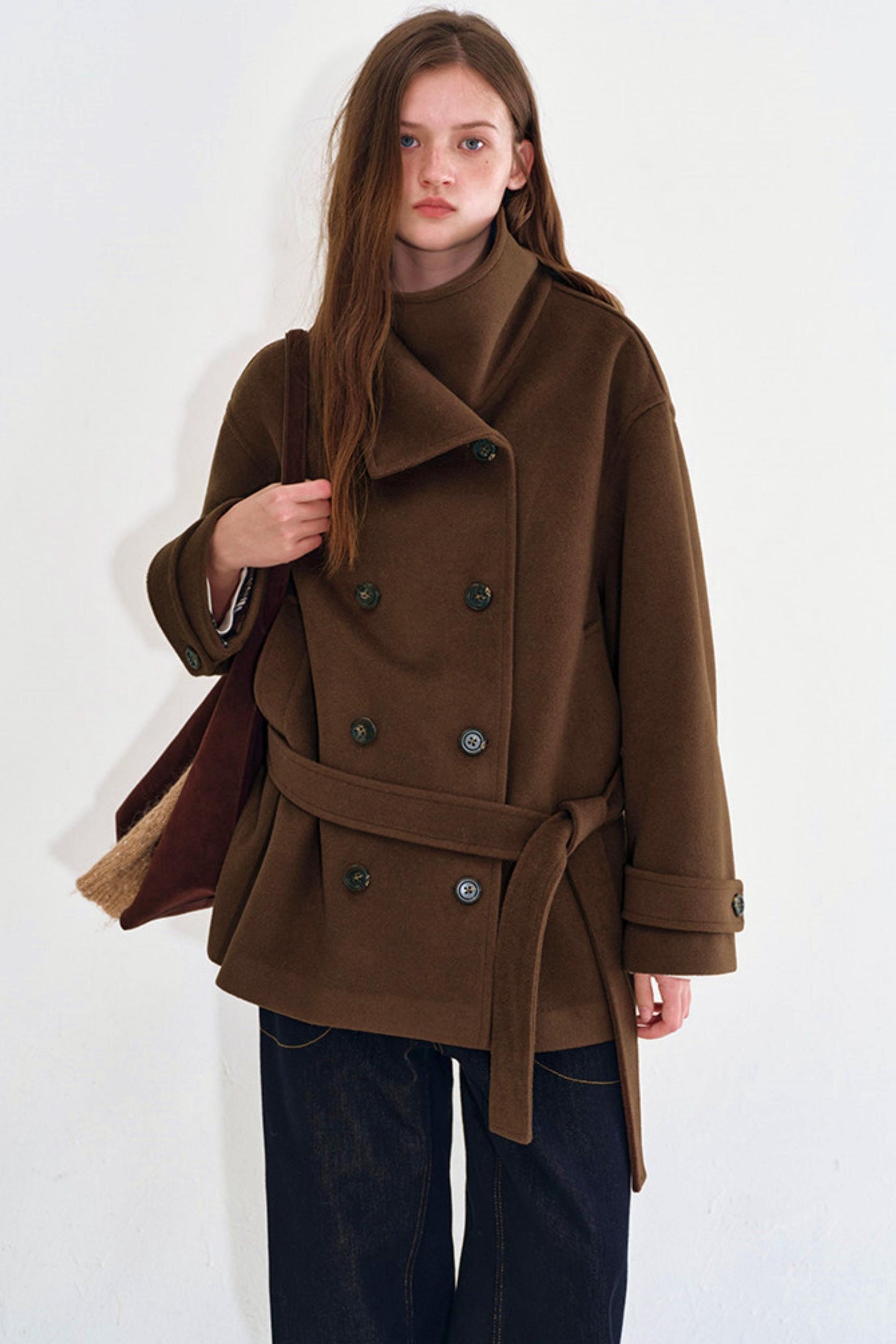 Retro Double-Breasted Wool Coat
